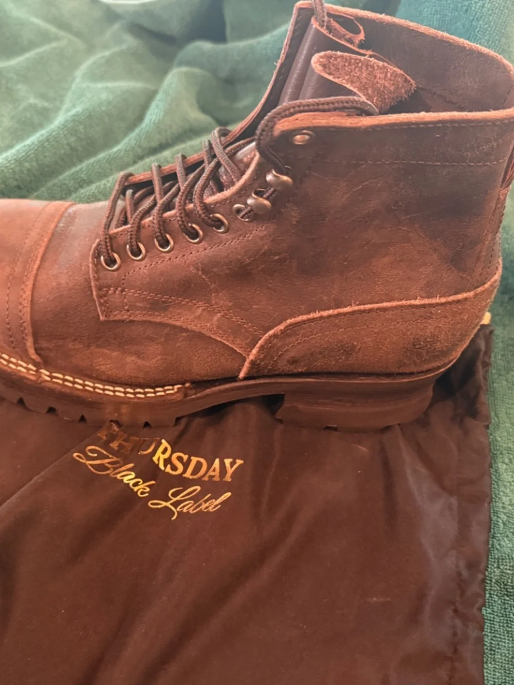 Thursday Boots Black Label Stone Rambler NIB